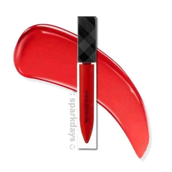 Burberry 2pc Full Size Bundle Lip Set Hot Red and Maroon Liquid Lipstick Set - Picture 4 of 15
